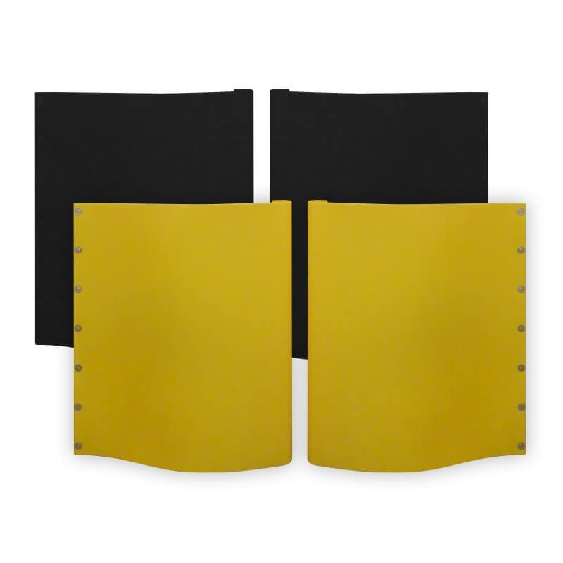 900mm Black/Yellow Buffers – Pair